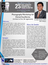 SCATE Workshops and Info 2018-01-23